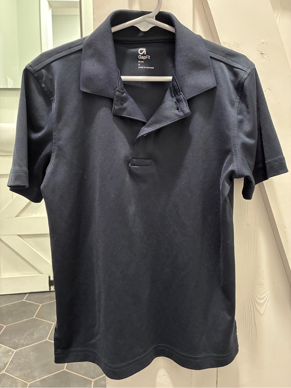 GAP Fit Kids Navy Short-Sleeve Polo